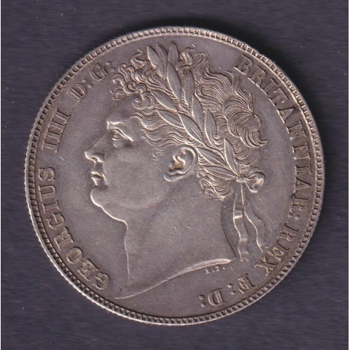 155 - UK 1820 KGIII silver Half Crown, in good condition