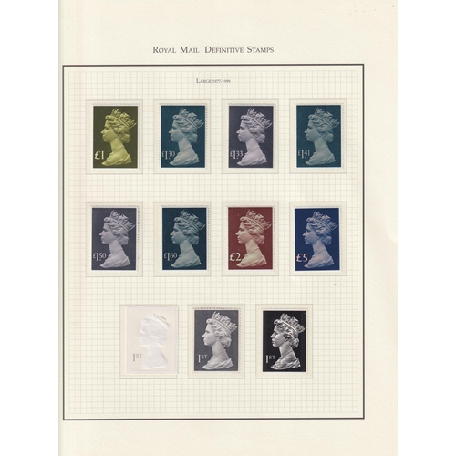 385 - A mint and used GB stamp collection in x5 albums and loose, noted a smattering of earlies, strength ... 