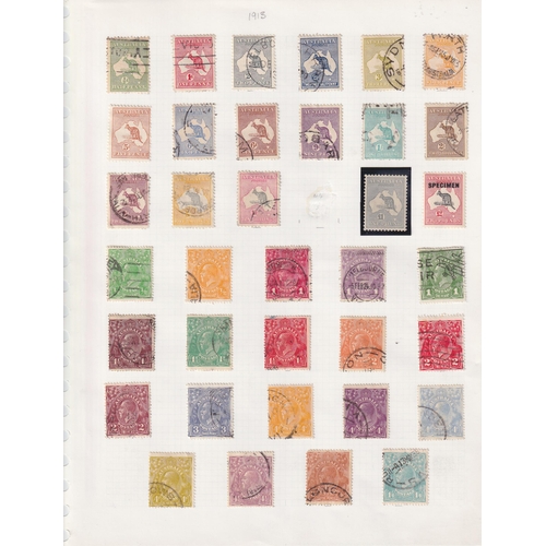 427 - A mint and used all periods Australian stamp collection housed in x5 albums and loose, noted a smatt... 