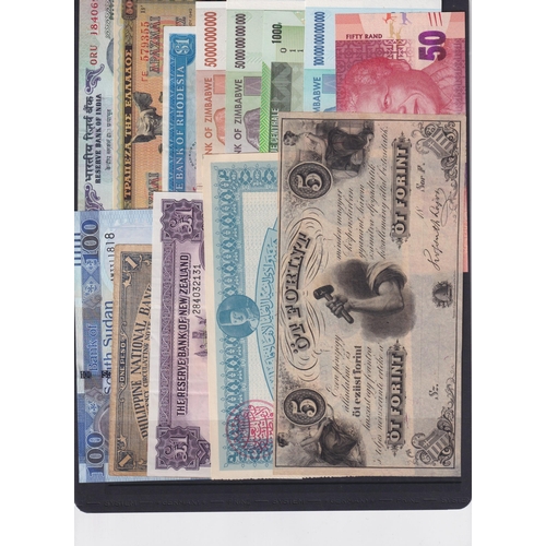 16 - A collection of a x1000+ World banknotes circulated and uncirculated, mainly from the 20th Century, ... 