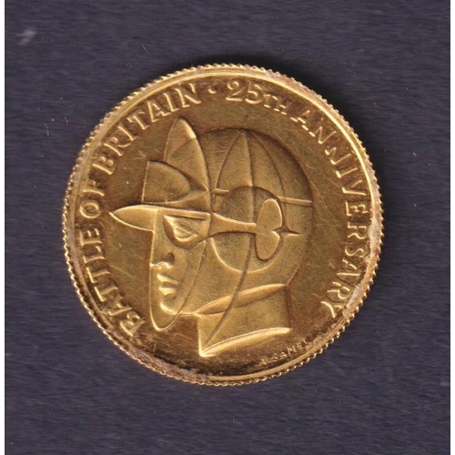 188 - UK 1965 gold 3.4g coin commemorating the Battle of Britain