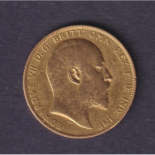 172 - UK 1907 gold full Sovereign, in good condition
