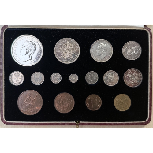 186 - UK 1937 Proof coin set from Crown to Farthing (x15 coins) Spink PS16, in original box