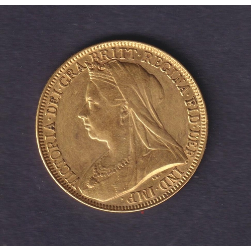 12 - UK 1893 gold £2 coin, in good condition