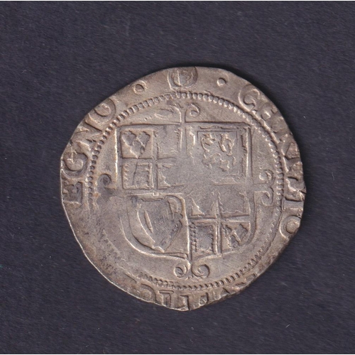 219 - UK Charles I 1625-1649 silver Shilling (worn), with accompanying CoA