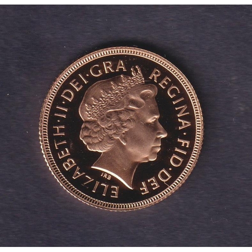 197 - UK 1999 gold full Proof Sovereign, boxed with CoA