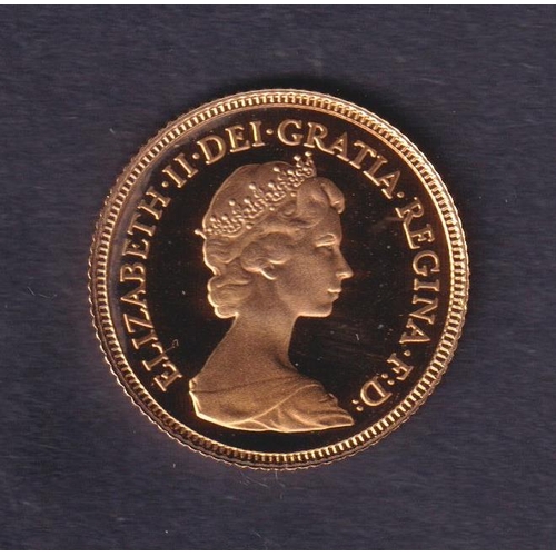 194 - UK 1980 gold half Proof Sovereign, boxed with CoA