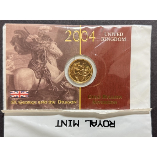 203 - UK 2004 gold full Sovereign, in good condition