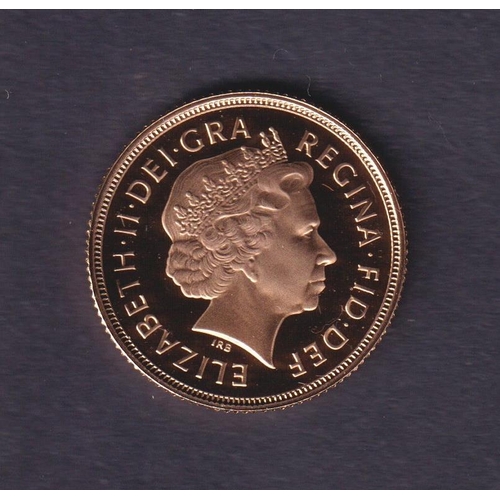 206 - UK 2006 gold full Proof Sovereign, boxed with CoA