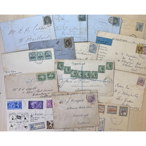 495 - An accumulation of World postal history and FDCs mainly from the 20th Century, including Air Mails a... 