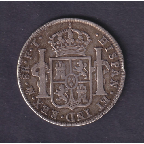 144 - Mexico 1802 silver 8 Reales, in good condition