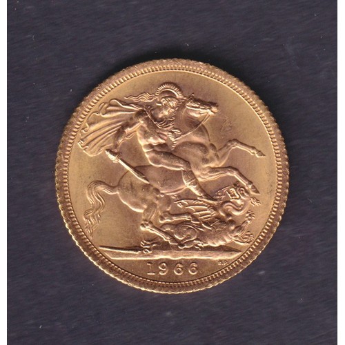 191 - UK 1966 gold full Sovereign, in good condition