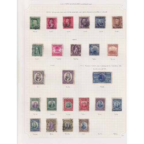 501 - A mint and used World stamp collection in x5 albums and loose plus old catalogues, all periods stren... 