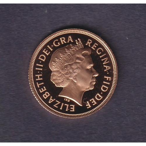 208 - UK 2008 gold Proof full Sovereign, boxed with CoA