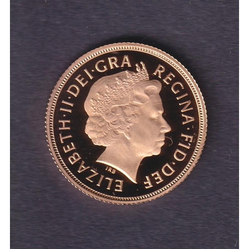 214 - UK 2011 gold Proof full Sovereign, boxed with CoA