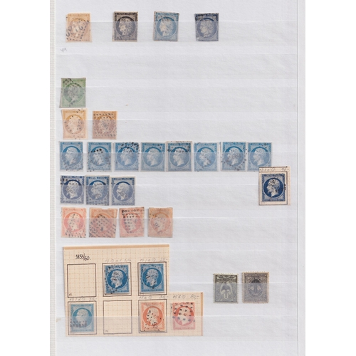 414 - A mint and used duplicated French stamp collection in x6 large stock books from the 1840s to 1980s, ... 