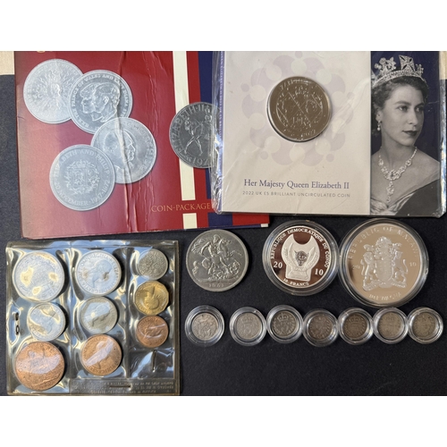 88 - A small accumulation of mainly 20th Century circulated coins in boxes and album, strength in UK incl... 