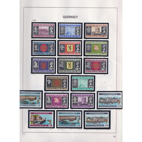 925 - Extensive and comprehensive Channel Isles u/m collection in 5 Davo albums covering the 1969/2010 per... 