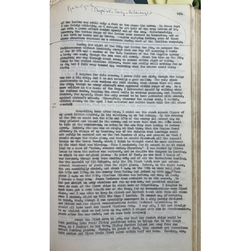 1121 - Major-General Douglas Wimberley – Scottish Soldier, Volume II (Privately Bound Manuscript). A remark... 