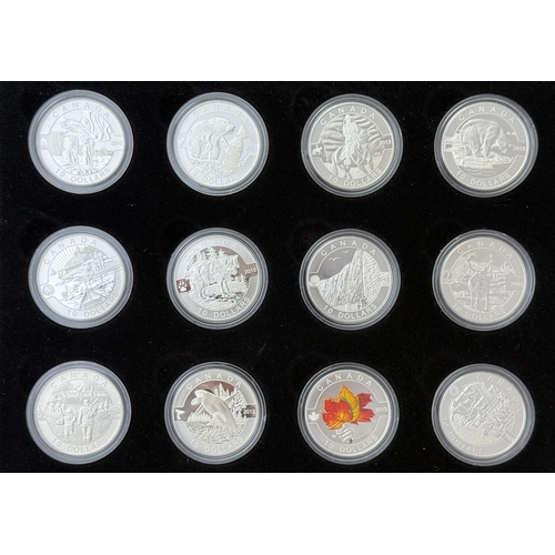 159 - Canada 2013 ‘O Canada’ Series Silver Proof Twelve-Coin $10 Set, comprising of twelve Fine Silver Pro... 