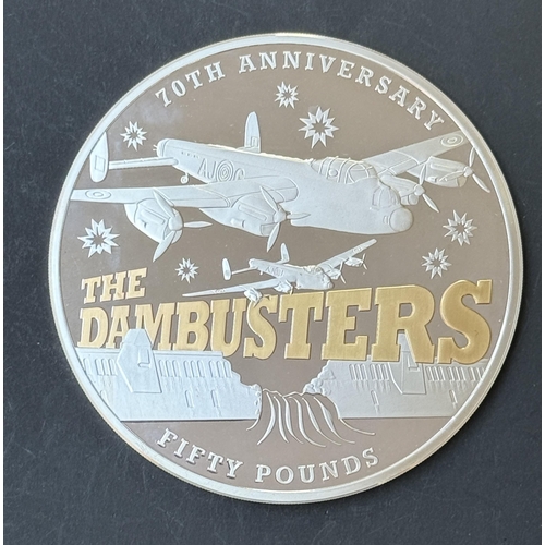 Guernsey 2013 Dam Busters 70th Anniversary £50 Silver Proof coin ...