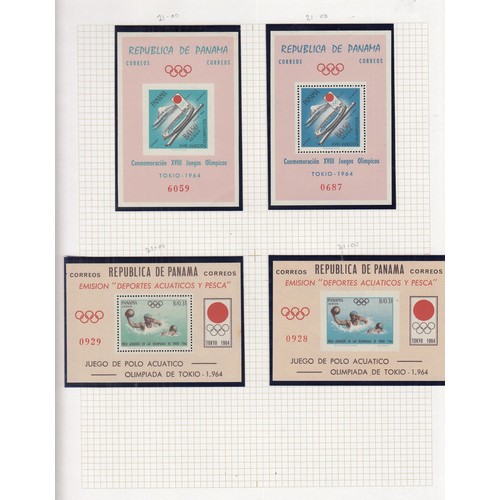 302 - A five volume Olympics collection comprised of 1960 Rome Olympics collection on pages in 2 albums ar... 
