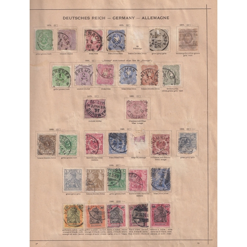 505 - An old-time mint and used stamp collection in a pre-printed Schaubek album, with a smattering of sta... 