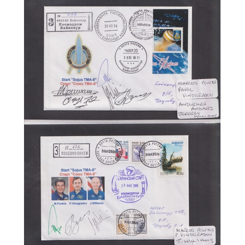 574 - A collection of x90 Cosmonaut and Space related signed FDCs, including Russian and American covers, ... 