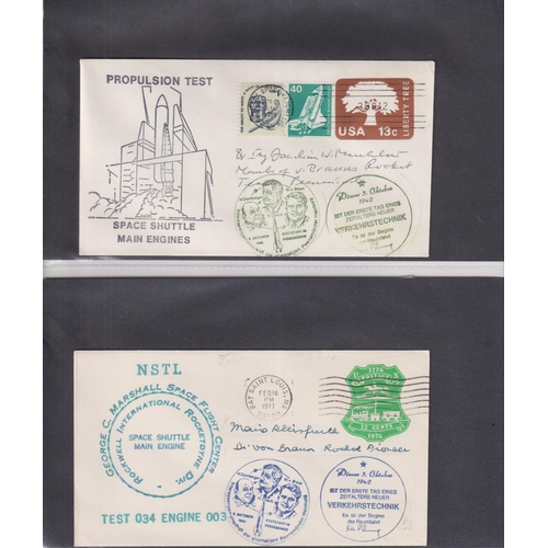 574 - A collection of x90 Cosmonaut and Space related signed FDCs, including Russian and American covers, ... 