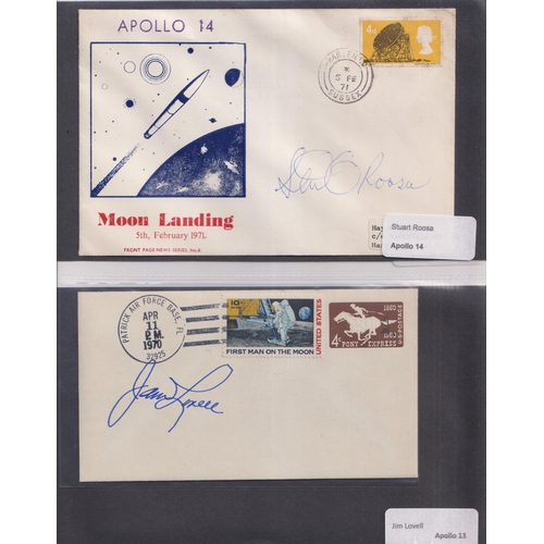 575 - A collection of x110 Cosmonaut and Space related signed FDCs, mainly American covers, noted Walt Cun... 