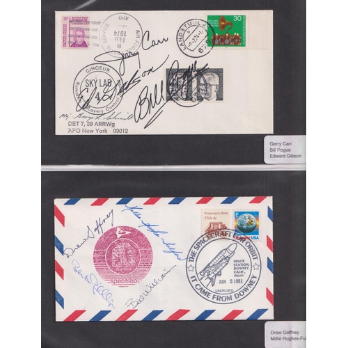 575 - A collection of x110 Cosmonaut and Space related signed FDCs, mainly American covers, noted Walt Cun... 