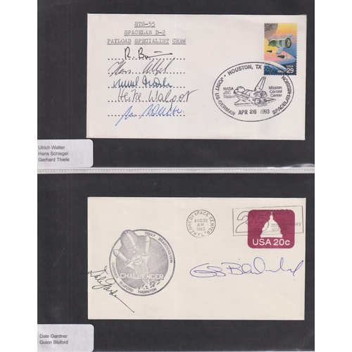 575 - A collection of x110 Cosmonaut and Space related signed FDCs, mainly American covers, noted Walt Cun... 