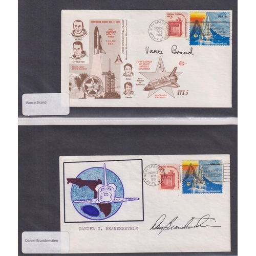 576 - A collection of x120 Cosmonaut and Space related signed FDCs, mainly American covers, noted Franklin... 