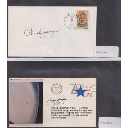 576 - A collection of x120 Cosmonaut and Space related signed FDCs, mainly American covers, noted Franklin... 