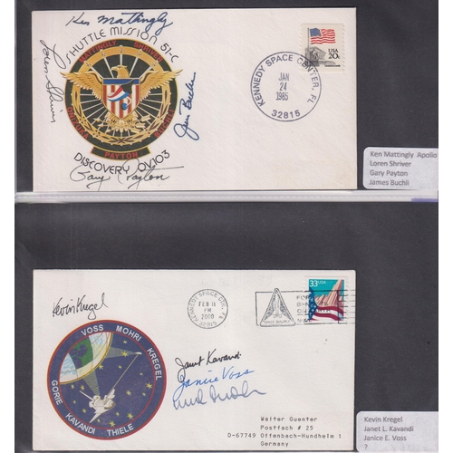 576 - A collection of x120 Cosmonaut and Space related signed FDCs, mainly American covers, noted Franklin... 