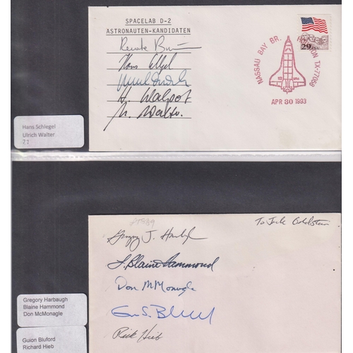 576 - A collection of x120 Cosmonaut and Space related signed FDCs, mainly American covers, noted Franklin... 