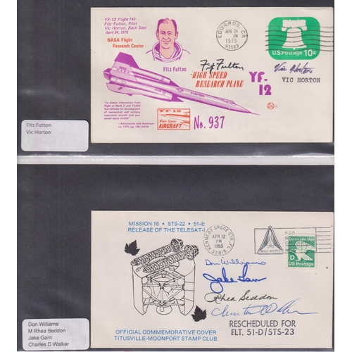 576 - A collection of x120 Cosmonaut and Space related signed FDCs, mainly American covers, noted Franklin... 