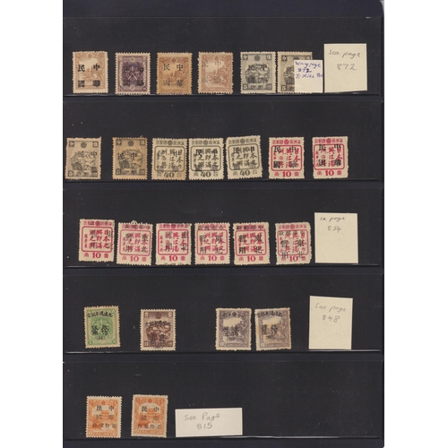 672 - Manchuko - Collection neatly presented on Hagners mint and used (with some unusual local o/pts), plu... 