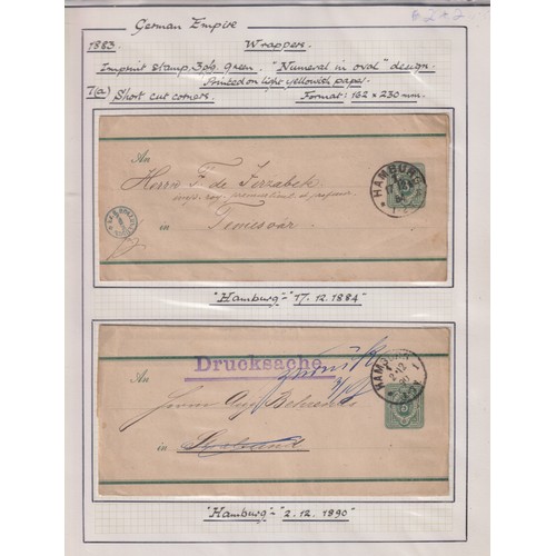 719 - A specialised collection of 19th Century German pre-paid wrappers (x47), mint and used, from ½G to 3... 