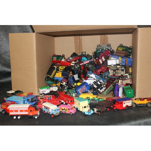 113 - A quantity of Days Gone, Lledo, Matchbox and other die cast and plastic vehicles of yesteryear, unbo... 