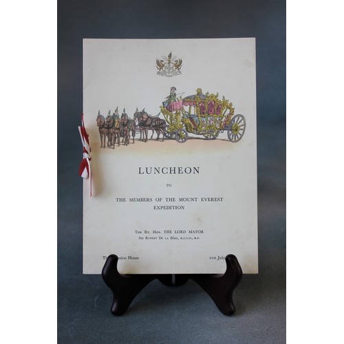 180 - A lunch menu for a luncheon held for members of the 