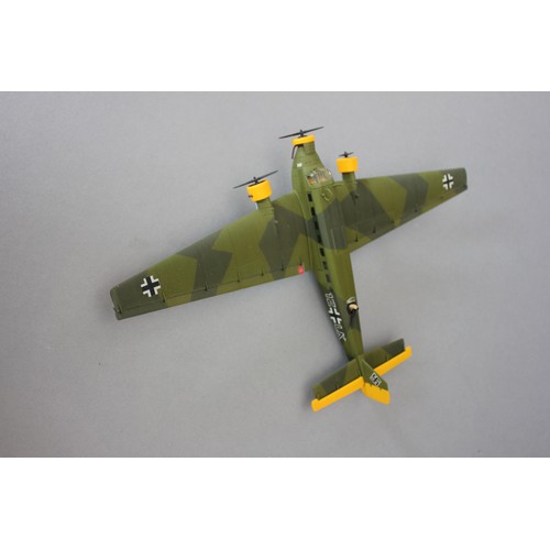 228 - An Aviation Archive Corgi 1:72 scale Junkers JU52 transport aircraft, the undercarriage fixed in the... 