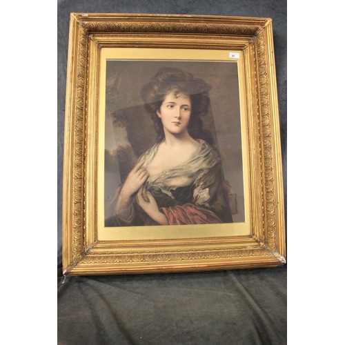 302 - After Thomas Gainsborough - portrait of Lady, possibly Diana Sambrooke 1st Lady Sackville, Victorian... 