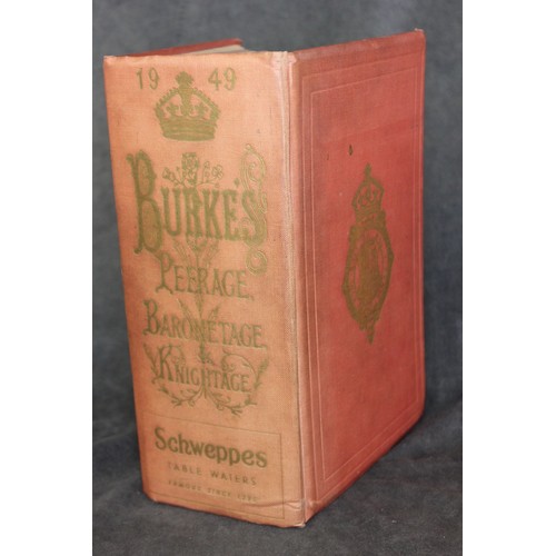 91 - A volume of Burke's Peerage, 1949, with faded covers, a.f. to cover.