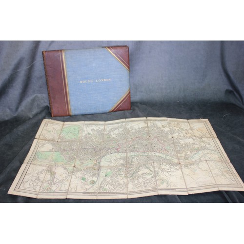 40 - An early 19th century folding map of 