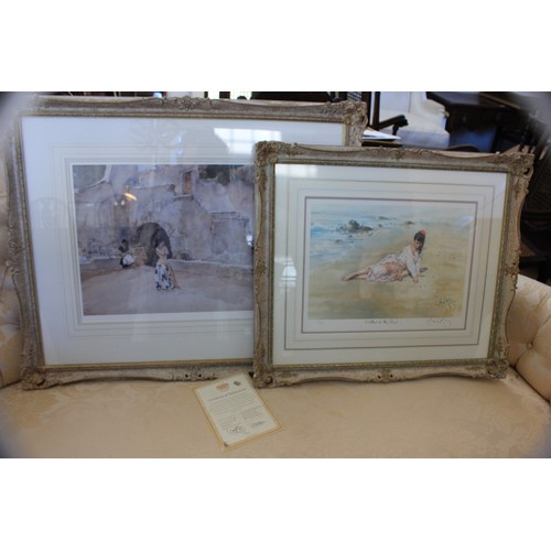 48 - After Sir William Russell Flint (1880-1969)- Models in an Italian grove, limited edition print, no 1... 