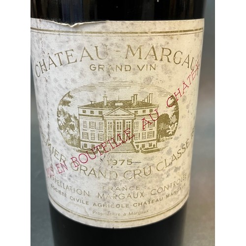 51 - A magnum of Chateau Margaux 1975, Premier grand cru, liquid level high shoulder, slightly discoloure... 