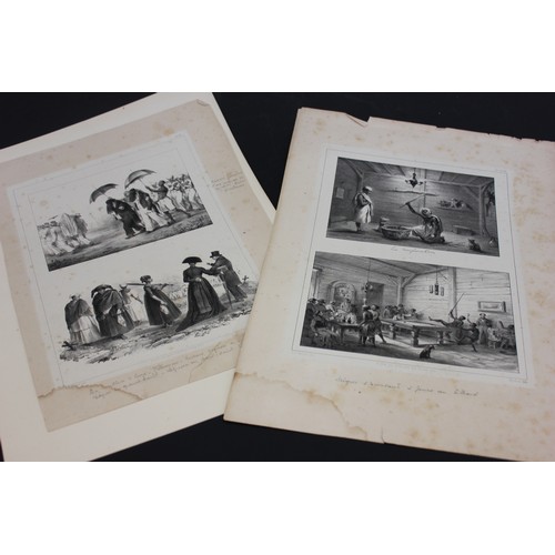 27 - Madou after P.J Benoit - six lithographic book plates from his visits to the Dutch East Indies and S... 