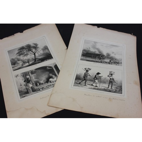 27 - Madou after P.J Benoit - six lithographic book plates from his visits to the Dutch East Indies and S... 