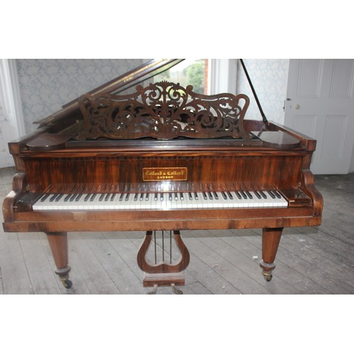 48 - A rosewood baby grand piano by 